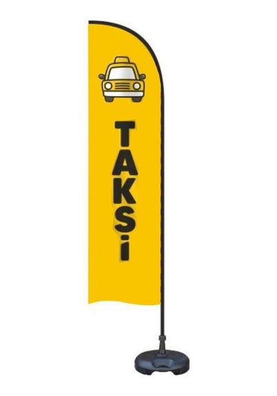 Taksi Yönlendirme Tanıtım Ve Reklam Yelken Bayragı