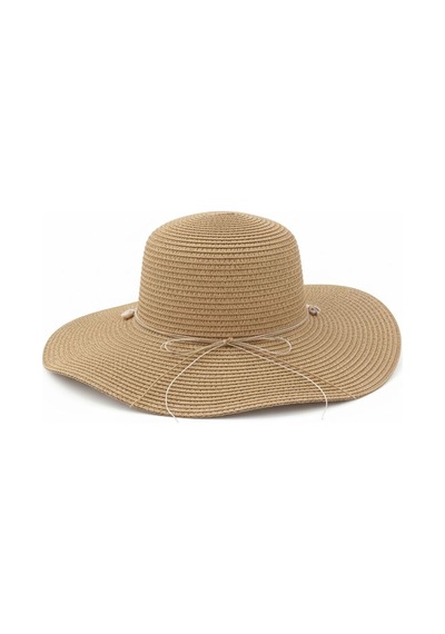 Giyu Shop Kadın Deniz Yıldız Detaylı Hasır Şapka Camel