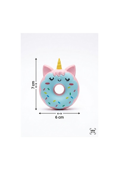 Unicorn Donut Tasarımlı Silgi - Tatlı Donut Şekilli Eğlenceli Çocuk Kırtasiye Ve Okul Silgisi