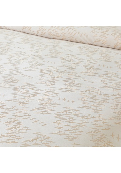 Marvıc %100 Pamuk Extra King Size Nevresim Seti 260x220 Cm Ekru