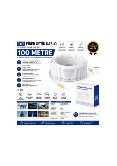 1X1 - Obk - Fiber - Kablo - 100 - Metre