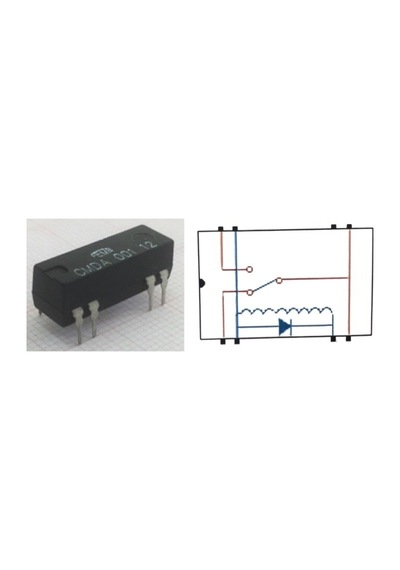 Cmda 001 12 Diyot Reed Röle Tek Enversör Kontak 12Vdc 0.25A 2Adet