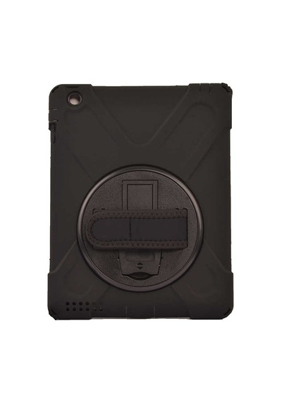 Zore İpad 2. Nesil Uyumlu Uyumlu Defender Tablet Silikon-siyah Tablet Kılıfı