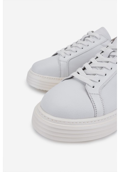 Valmenti Erkek Hakiki Deri Beyaz Sneakers & Spor Ayakkabı 04 1108 Erk Ayk Y26 Beyaz Fltr/ Dr Beyaz