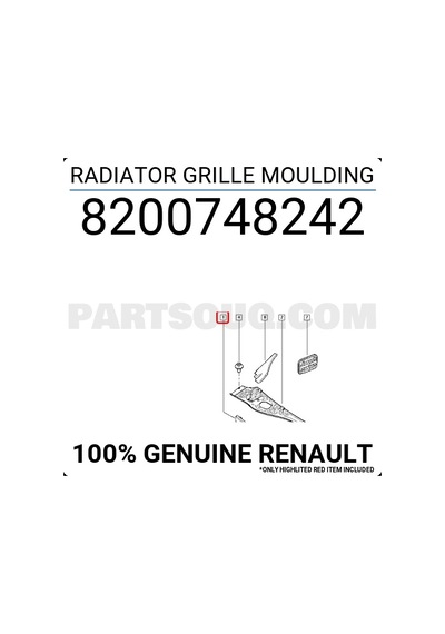 Dacia Logan Mcv 2008 Yılında Çıkan Kasa Ön Panjur Bandı Oem No: 8200748242
