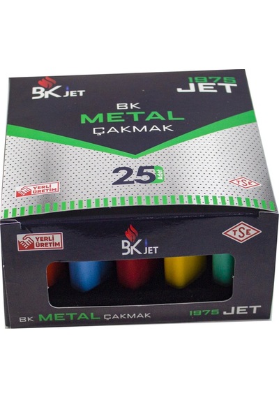 Mixoyuncak Çakmak  1975 Metal Çakmak Rüzgarda Sönmeyen Çakmak 5'Li