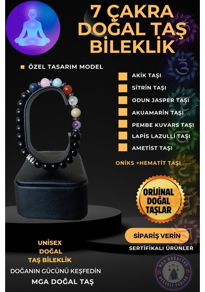7 Çakra Doğal Taş Bileklik Akik, Sitrin, Jasper, Akuamarin, Pembe Kuvars, Lapis, Ametist Karışık Renk Karışık Renk 7 Çakra Doğal Taş Bileklik Akik, Sitrin, Jasper, Akuamarin, Pembe Kuvars, Lapis, Ametist Karışık Renk Karışık Renk