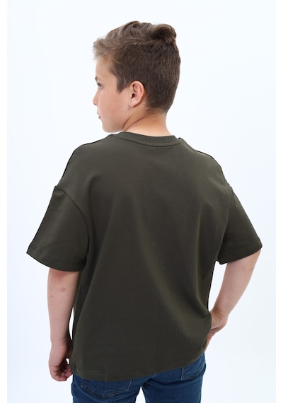 Toontoy Kids Toontoy Erkek Çocuk Pamuklu Bisiklet Yaka Kısa Kollu Düşük Omuz Baskılı Basic Tişört 22978 Haki Toontoy Kids Toontoy Erkek Çocuk Pamuklu Bisiklet Yaka Kısa Kollu Düşük Omuz Baskılı Basic Tişört 22978 Haki
