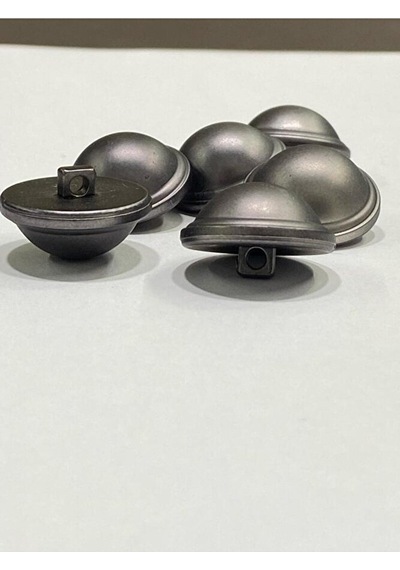 İtalyan Metalize Plastik Trençkot Düğmesi / 6 Lı Set / 2,3 Cm