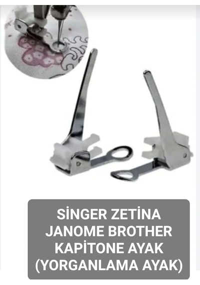 Swart Singer Pfaff Zetina Janome Brother Kapitone Ayak Yorganlama Ayağı