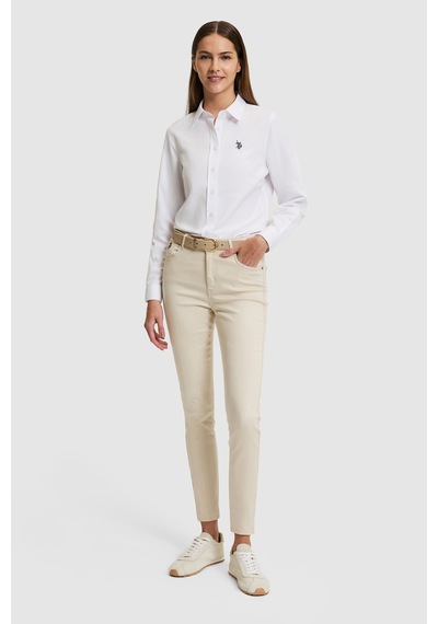 U.s. Polo Assn. Kadın Beyaz Gömlek Basic 50324791-vr013