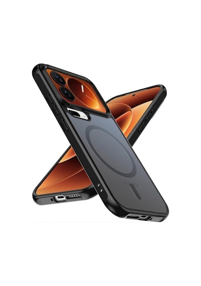Xiaomi 17 Pro Max Uyumlu Kılıf Kamera Çevresi Korumalı Mat Siyah Magsafe Şarj Destekli