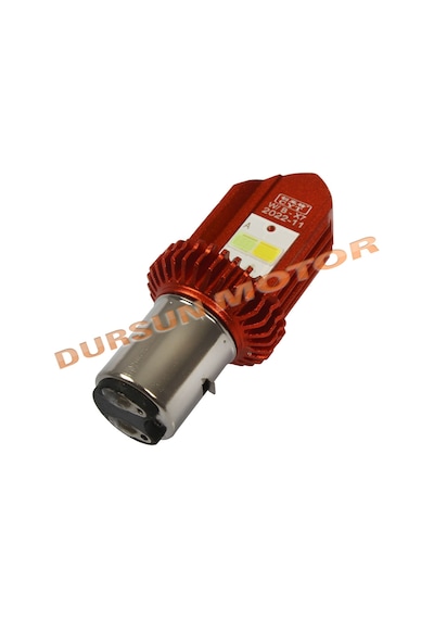 Motosiklet Pro Led Ampül Ba20D Duylu X7 Beyaz Mavi