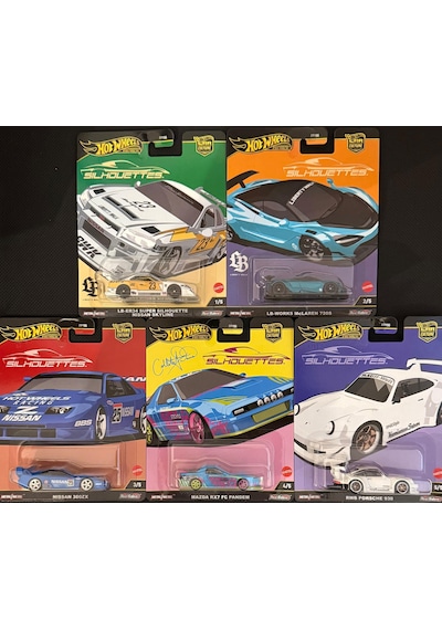 Hot Wheels Premium Car Culture Silhouettes 5'li Set Çok Renkli