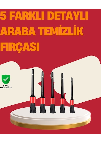 Araç İçi Detaylı Temizlik Seti-araba Jant Ve İç Yüzey Temizlik Fırçaları Cn