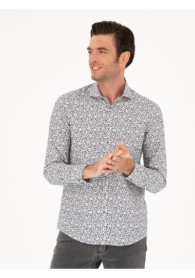 Cacharel Haki Slim Fit Uzun Kollu Gömlek Yeşil Cacharel Haki Slim Fit Uzun Kollu Gömlek Yeşil