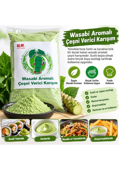 Wasabi Aromalı Çeşni Karışım 1 Kg