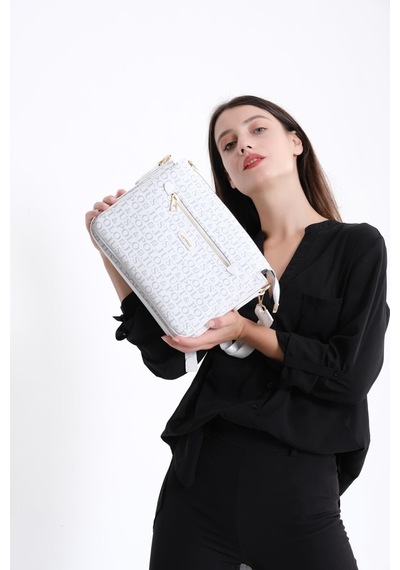 Just Polo Kadın Çapraz Ve Omuz Çantası 2068mh Beyaz
