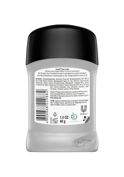 Rexona Men Workout Hi-Impact Erkek Stick Deodorant 40 G