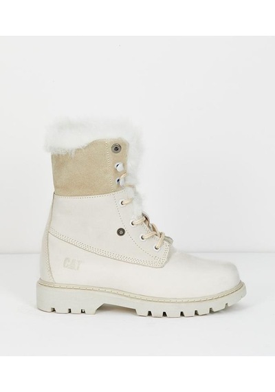Caterpillar Utah Fur Beige Nubuk Kadın Bot Bej