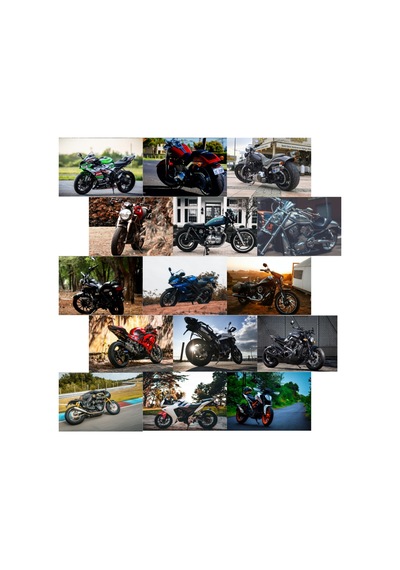 Orora Motosiklet Duvar Kağıdı Poster Seti-2-15li