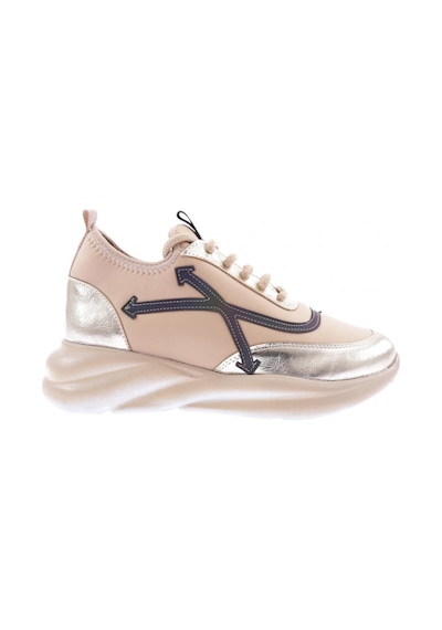 Dgn 211-23y Kadin Kalin Taban Bağcikli Sneakers Ayakkabi 211-2026-R12632 Ten