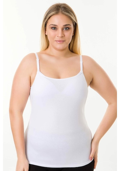 Parlingerie Emzirme Atleti Kaplı Beyaz