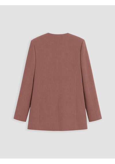 Lcw Modest Kahverengi Kruvaze Yaka Bağlamalı Oversize Kadın Blazer Ceket