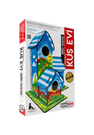Redka /kumtoys 2698 Kumtoys Ahşap Kuş Evi Boyama.