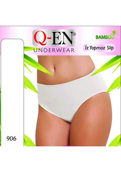 Q-En 10'Lu Bayan Bambu Külot Büyük Beden Iz Yapmaz B906