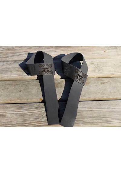 Kişileştirilebilir Hakiki Deri Lifting Strap Fitnes Ağırlık Kayışı