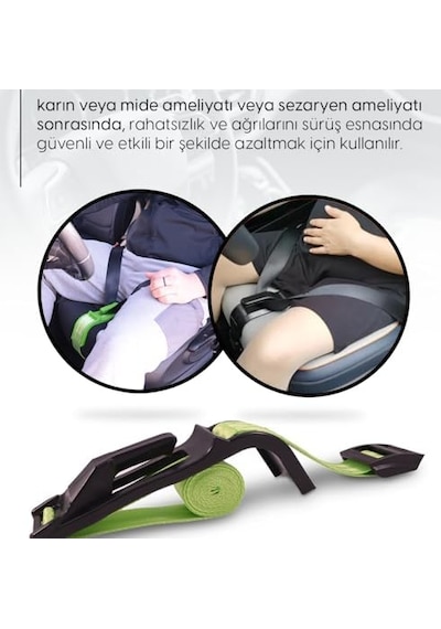 Hamile Emniyet Kemeri Aparatı Hamile Araç Koltuğu Kemeri Kırmızı,