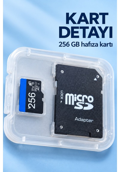 256 Gb Micro Sd Hafıza Kartı Ve Sd Adaptör