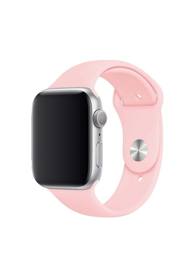 Apple Watch 6/7/8/9/10/se/ultra/ultra 2 44/45/49mm, Seri 10 46mm, Seri 11 46mm İle Uyumlu Silikon Spor Kayış, Pembe