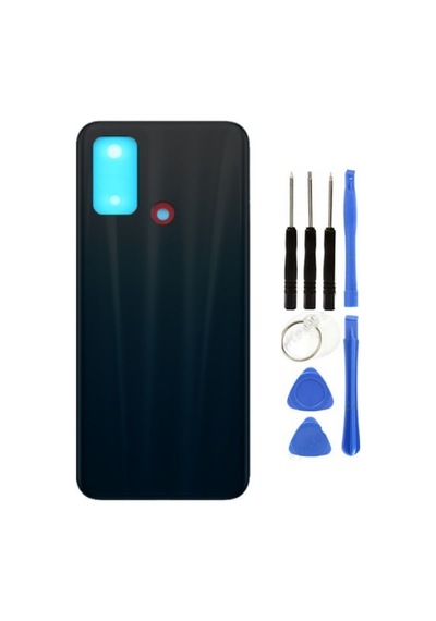 Oppo A53 Uyumlu Arka Pil Kapağı Siyah + Tamir Seti Çok Renkli