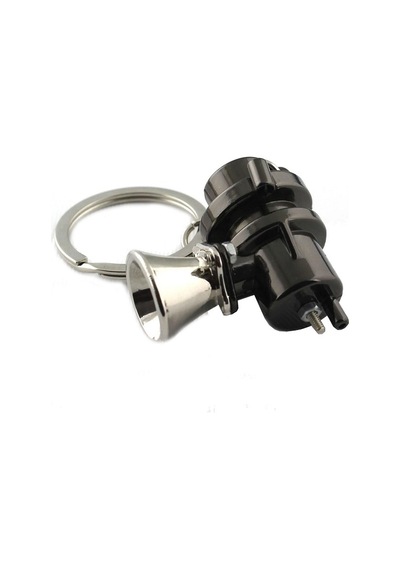 Mega Oto Market Oto Araba Anahtarlık Blow Off Turbo Valfi Krom Siyah Metal