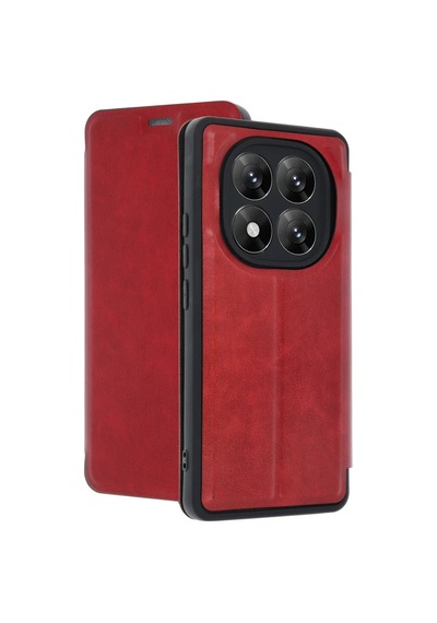 Xiaomi Redmi Note 14 Pro 5g Kılıf Flip Cover - Kırmızı Kirmizi