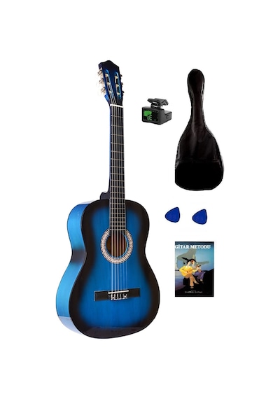 Arriva Tam Boy 4/4 Klasik Gitar Seti 39''  Mavi