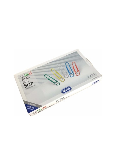 Mas Multipack Renkli Dev Ataş Pvc Kaplı 5cm 4 Paket 25 Adet 1