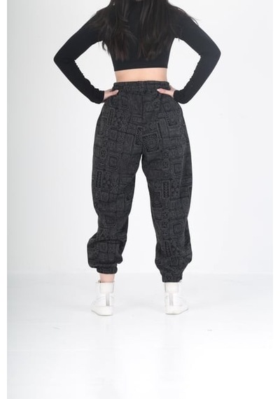 Cocopelli Lahit Desenli Pileli Jogger Pantolon Coc2018 Desenli