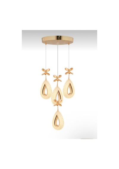 Lalin Gold Kumandalı 4lü Avize