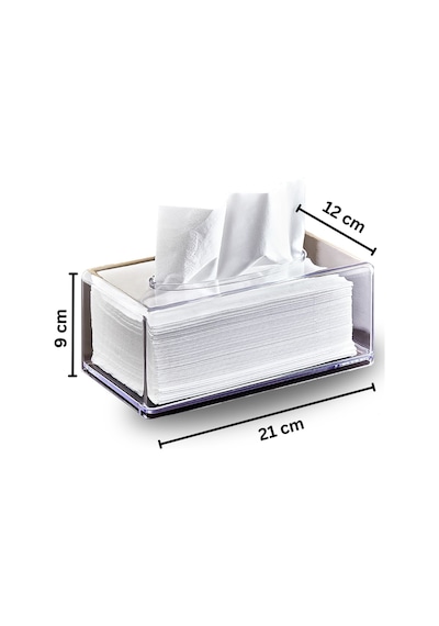 Nandy Home 2'li Set Clear Peçete Organizeri