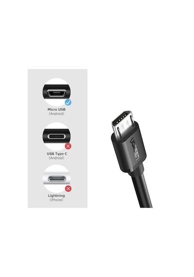 Ugreen Usb Type-C Otg Dönüştürücü Adaptör-Siyah