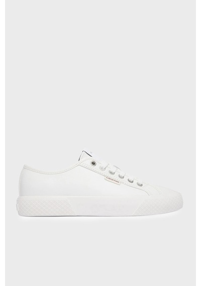 Calvin Klein Deri Logolu Sneaker Ayakkabı Hw0hw030770k4 Bayan Ayakkabı Hw0hw03077 0k4 Beyaz