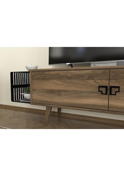 Dekorister Oltre Tv Ünitesi Ceviz - Siyah