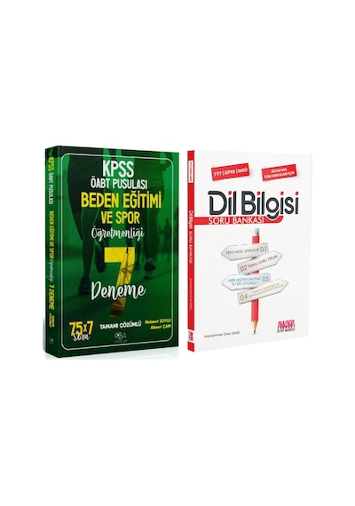 Cba Akademi Öabt Beden Eğitimi Ve Spor Öğretmenliği 7 Deneme Ve Akm Dil Bilgisi Soru Bankası Seti