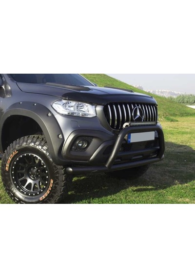 Mercedes X-class Off Road Ön Tampon Koruma Demiri Siyah Faceoff Black 2017+ Pst15