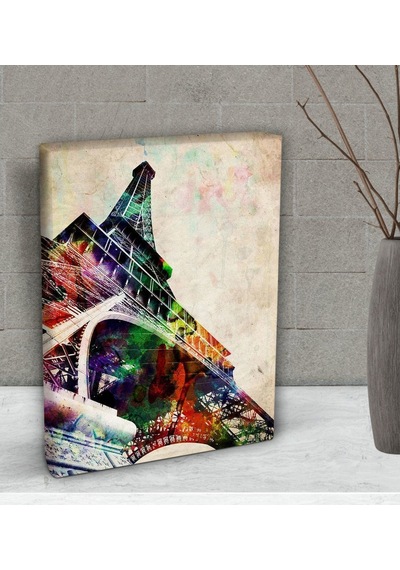Bk Gift Eiffel Tower Tasarımlı Dekoratif Mini Kanvas Tablo 15X20C (506660567)
