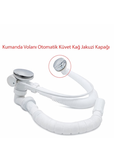 Ayrıntıshop Küvet Tromplemi Kapağı Kumanda Volanı Otomatik Küvet Jakuzi Kapağı 1 Adet Krom