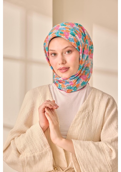Silk Home Soft Eşarp 73092-31 Taş, Patina, Pembe, Gri, Turuncu, Bebe Mavi